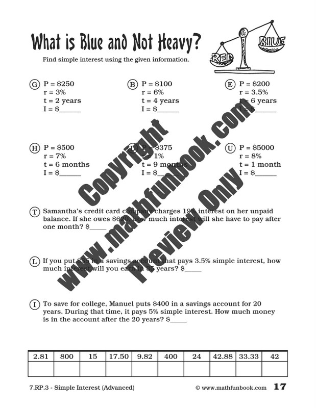 Grade 7 Common Core Math Worksheets - Math Funbook